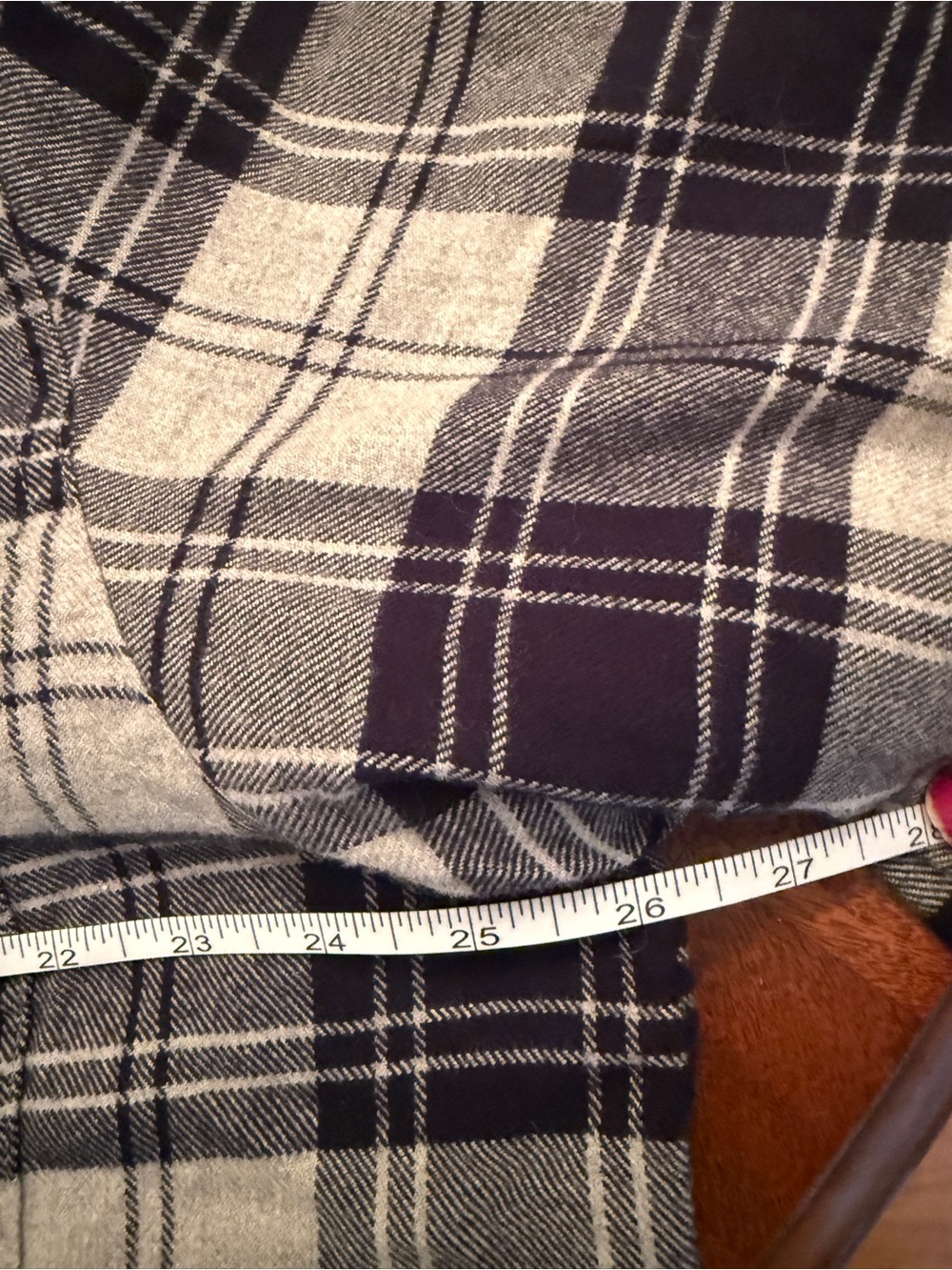 L.L.Bean Men’s Large Fleece Lined Flannel Plaid Shirt Jacket Shacket NWT - Picture 9 of 10